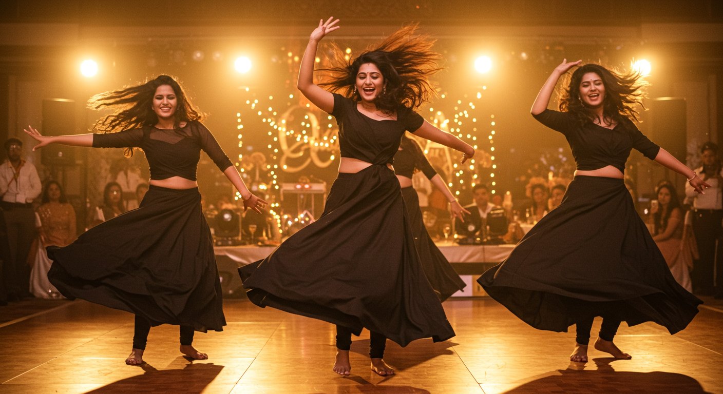 Women in Black Dresses Performed Such an Explosive Bhojpuri Dance That People Were Left Stunned, Video Went Viral!