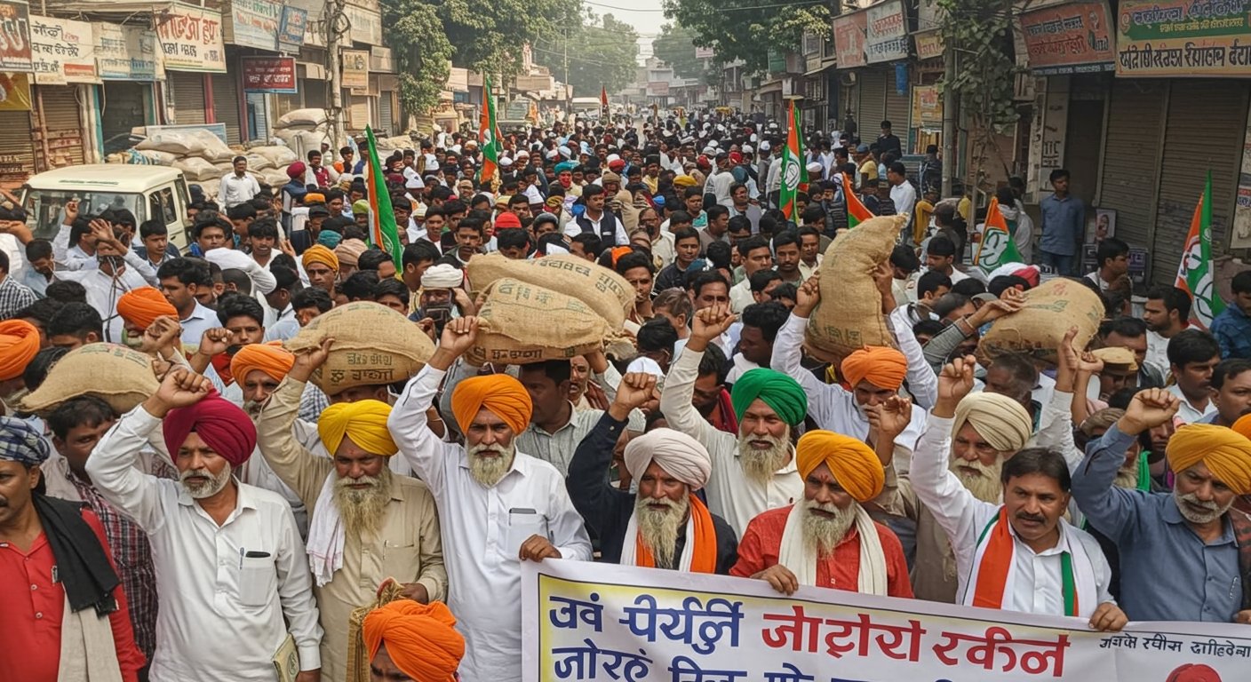AAP to hold statewide protest tomorrow in UP over fertilizer crisis; farmers to also hit the streets.