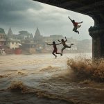 Varanasi: Man, two children fall from bridge while watching floods; major accident
