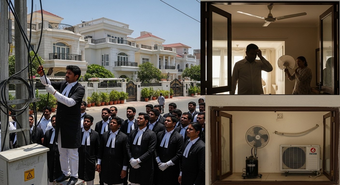 UP Lawyers' Unique Protest: Disconnected Electricity from Officials' Homes, ACs and Coolers Shut Down!