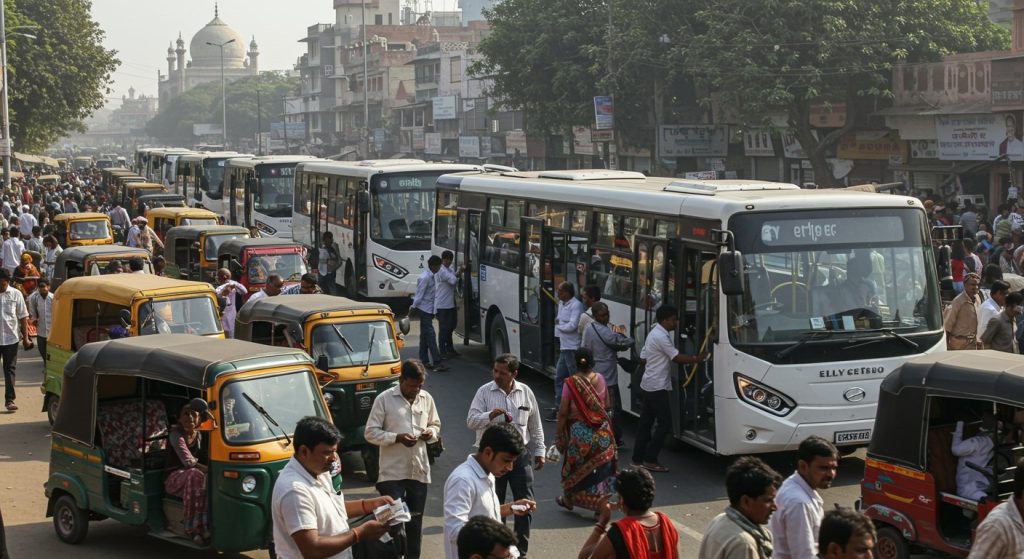 E-buses in Agra Stalled for 10 Hours: 50,000 People Inconvenienced, Auto Drivers Cashed In!