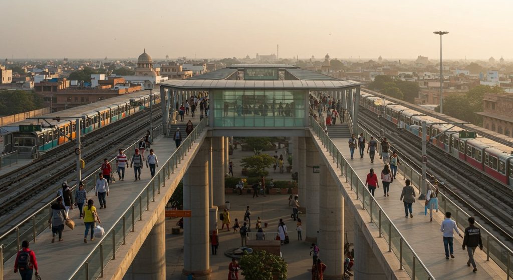 Agra Metro Passengers Get Major Boost: Foot Overbridges to be Built at 8 Elevated Stations, Making Travel More Convenient