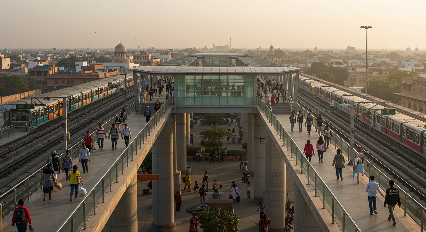 Agra Metro Passengers Get Major Boost: Foot Overbridges to be Built at 8 Elevated Stations, Making Travel More Convenient