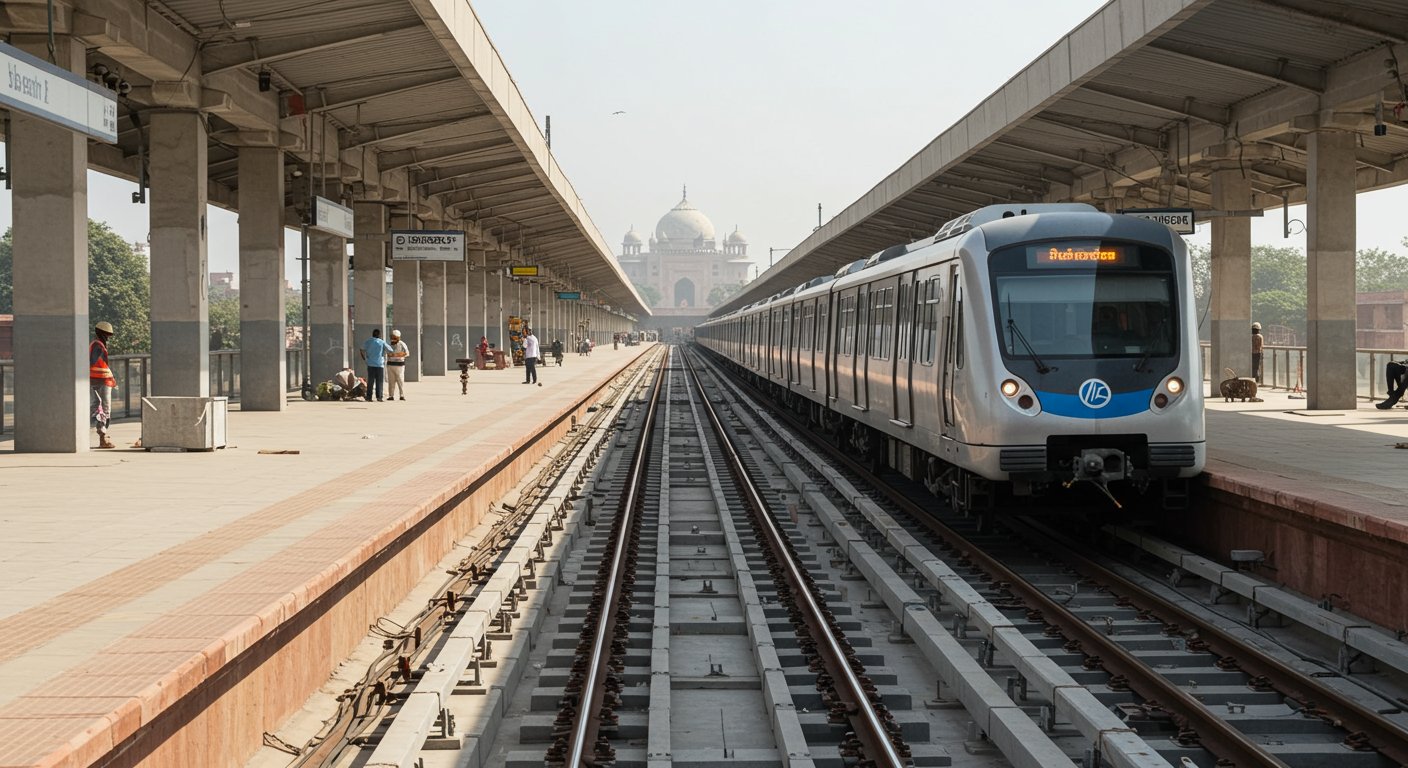 Agra Metro: Tracks Laid at Two Stations, Metro to Run to RBS From October, Work in Final Phase
