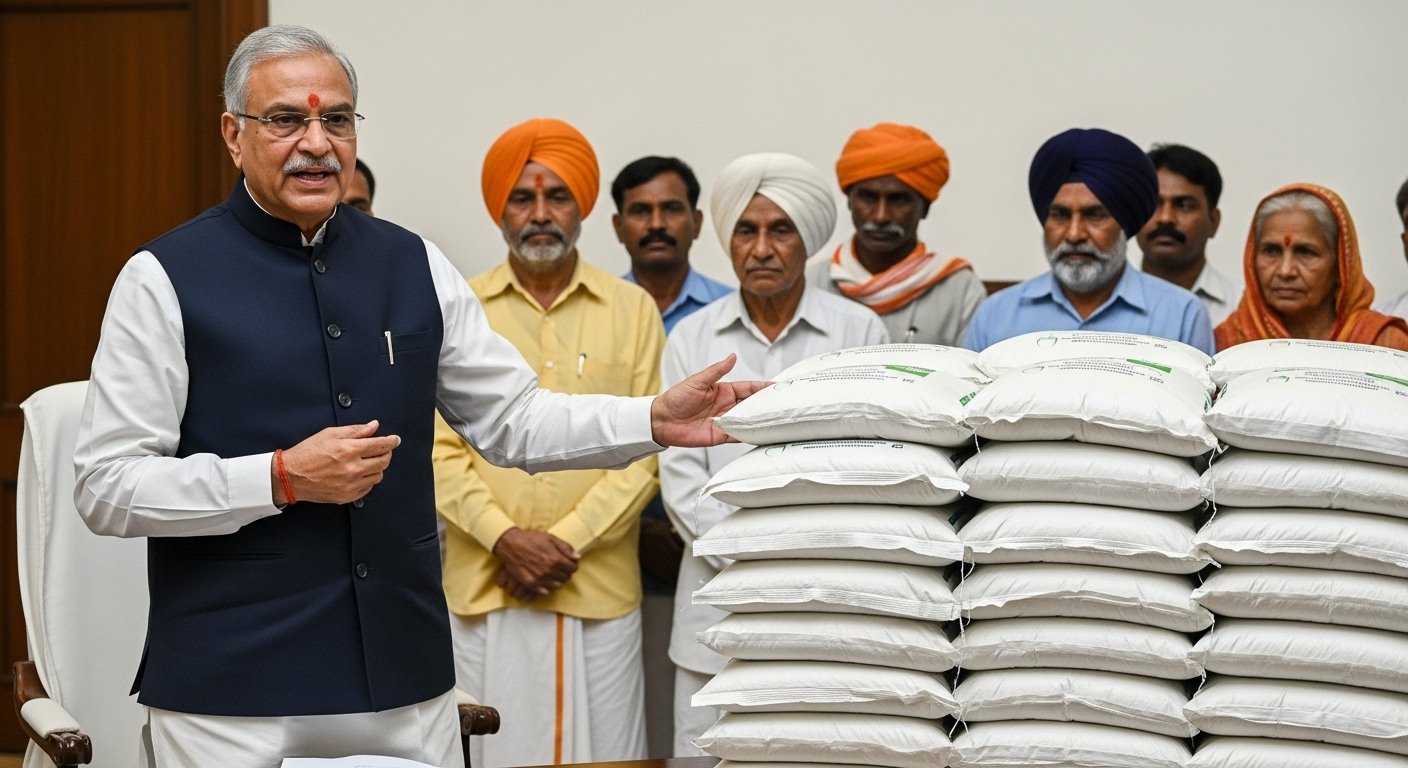 UP Agriculture Minister's Major Announcement on Fertilizer Availability: Crackdown on Hoarders, Relief for Farmers