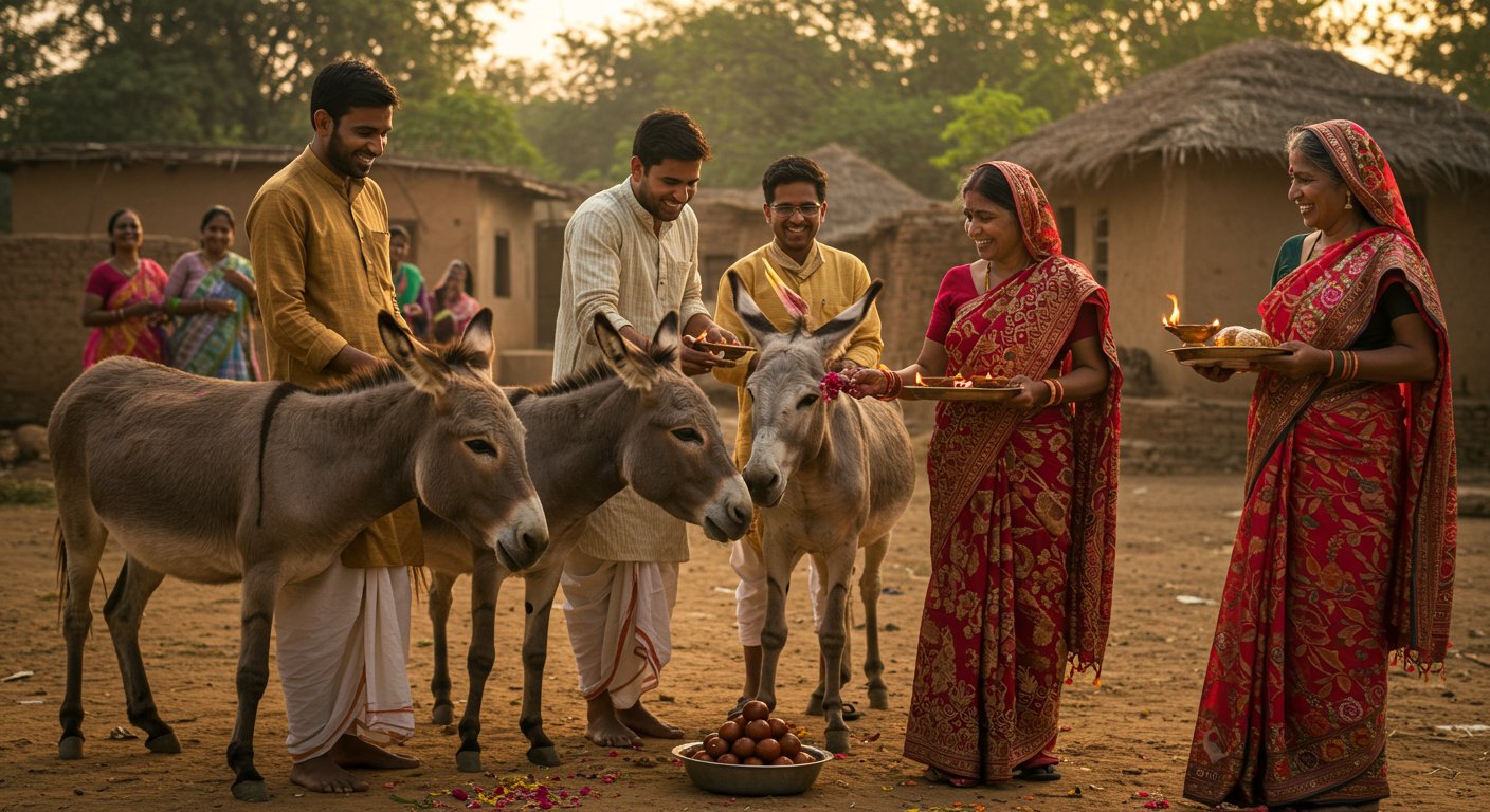 Bizarre: Villagers Fed Gulab Jamuns to Donkeys, Performed Aarti in Joy – Know the Full Story