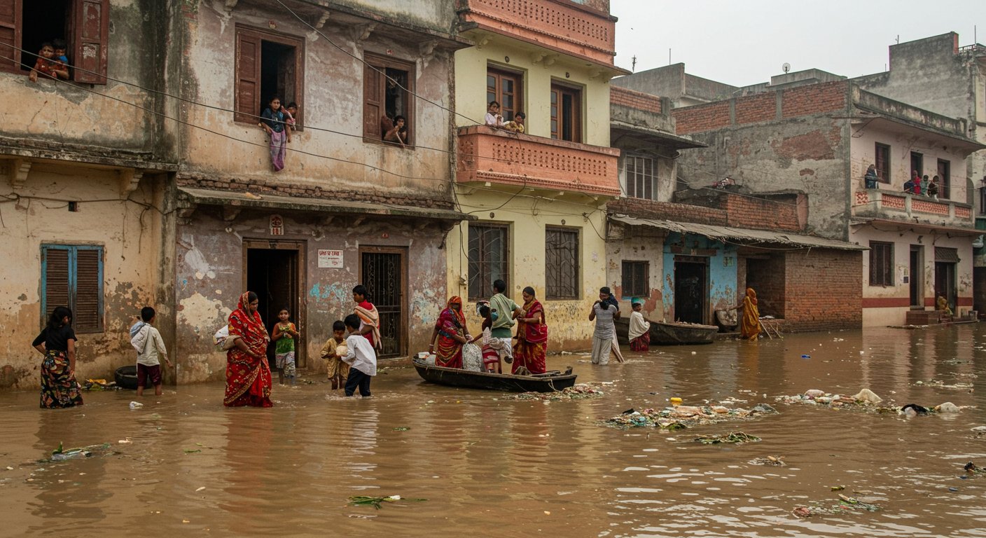 Akhilesh's Big Attack: Floods Wreak Havoc in UP, Water Enters Homes in Prayagraj-Varanasi; Slams Government