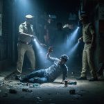 UP: Liquor thief from outlet nabbed by police in encounter, trembled; accomplice fled in the dark.
