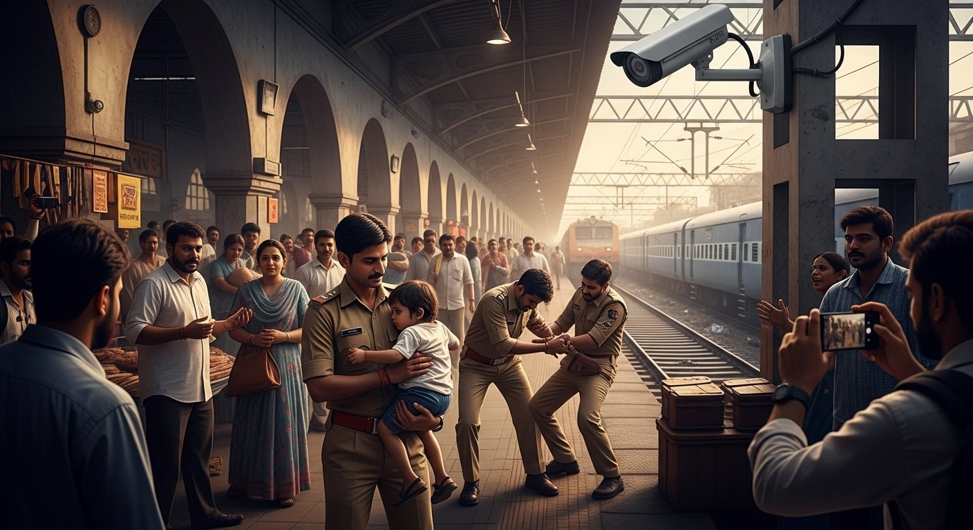 Child Kidnapped from Aligarh Railway Station; CCTV Provided Lead, Police Nabbed Kidnapper and Safely Returned Child.