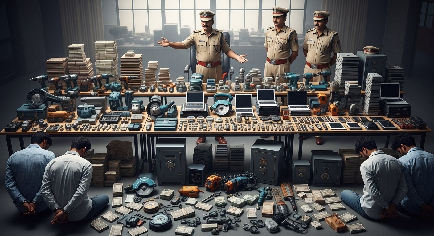 Major Breakthrough in Multi-Crore Theft in Aligarh: Two Notorious Thieves Arrested, Over One Crore Worth of Goods Recovered