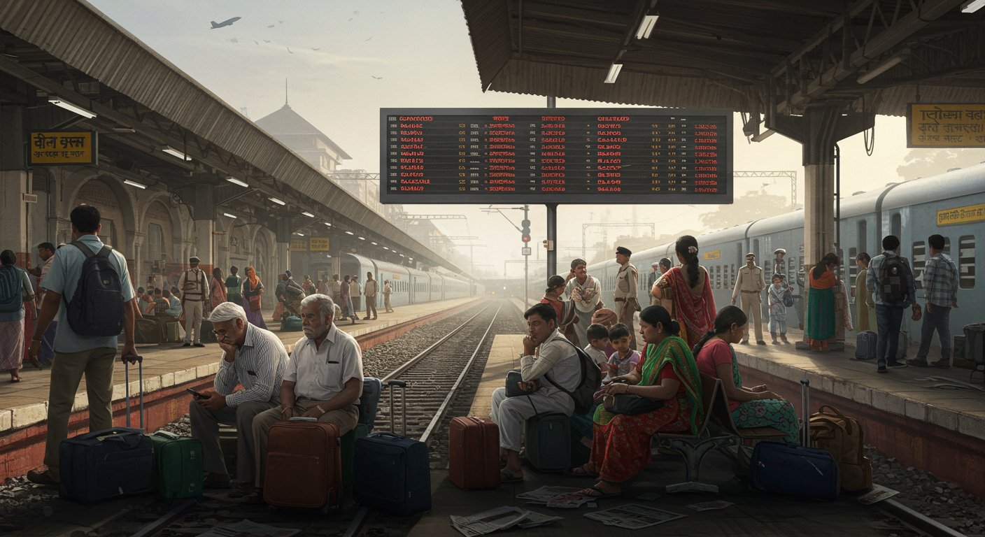 UP-Jammu Trains Cancelled: 58 Services Halted, Airfares Skyrocket; Passengers' Troubles Mount