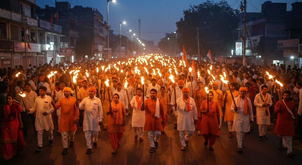 Aligarh Drenched in Patriotism by Amar Ujala's 'Maa Tujhe Pranam' Initiative: Torch Rally Creates History!