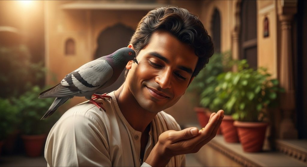 Ankush and the Pigeon's Unique Friendship Wins Hearts; People Say 'Even Arif-Sarus's Story Pales in Comparison'