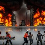 Amethi: Massive fire breaks out in chemical factory, four workers severely burnt, hospitalized.