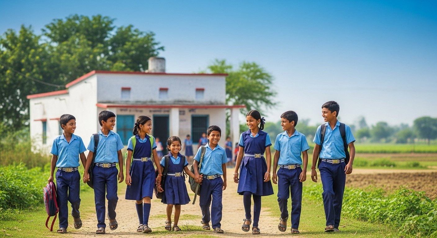 UP Government's Historic Decision: Schools with fewer than 50 students will not be closed; now every child will get a school within 1 km.