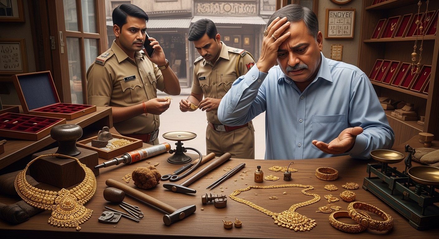 Sensational Fraud in UP: Two Artisans Flee with 18 Lakh Gold Jewelry; Police Search Intensifies