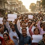 Roar for Justice in UP: Massive Crowd Takes to Streets for Nitesh's Justice, Demanding ASP Mukesh Pratap's Dismissal