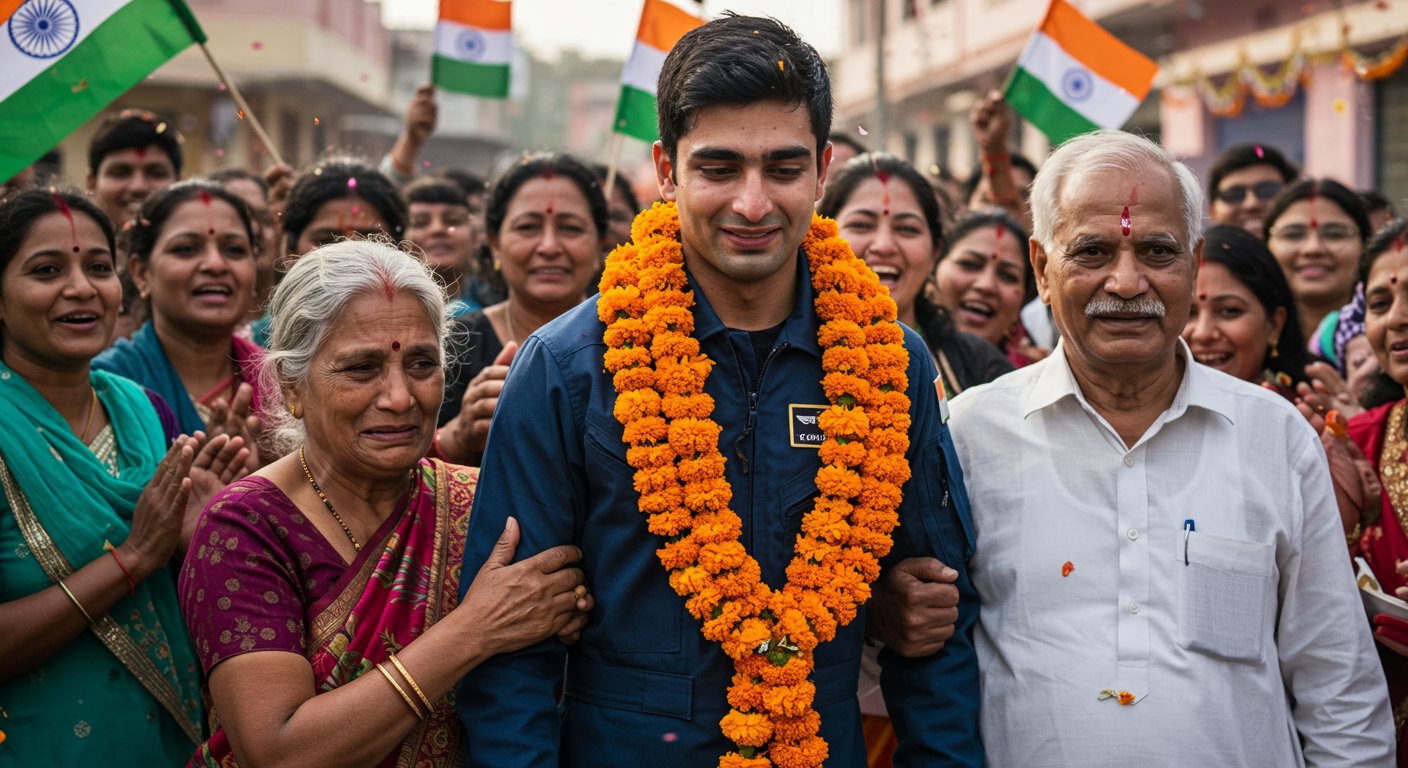 Shubhanshu Returns to India, Celebrations in UP: 'Our Wait is Over,' Says Mother; Father Expresses Pride