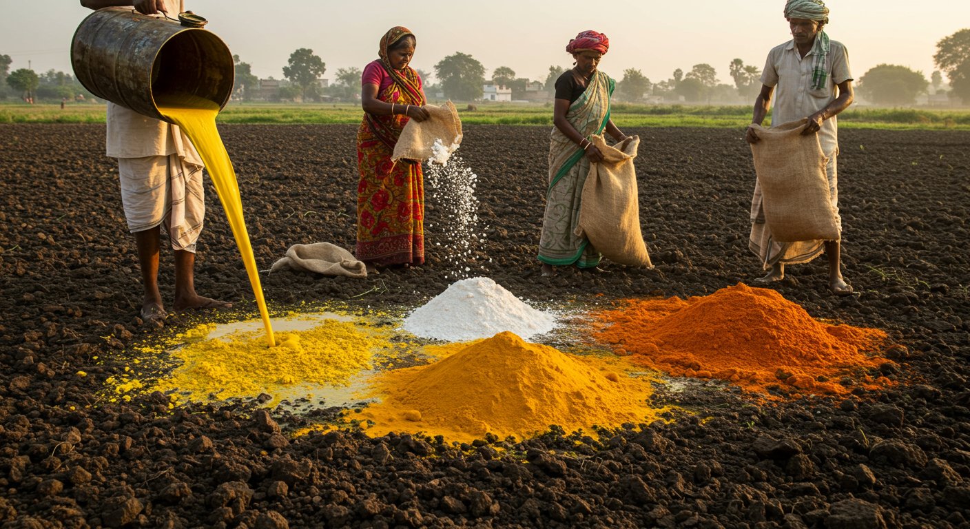 Amazing Experiment! Mixed 60 Liters of Mustard Oil, 40 Kg of Alum, and 20 Kg of Turmeric into the Soil, Know What Will Happen Now?