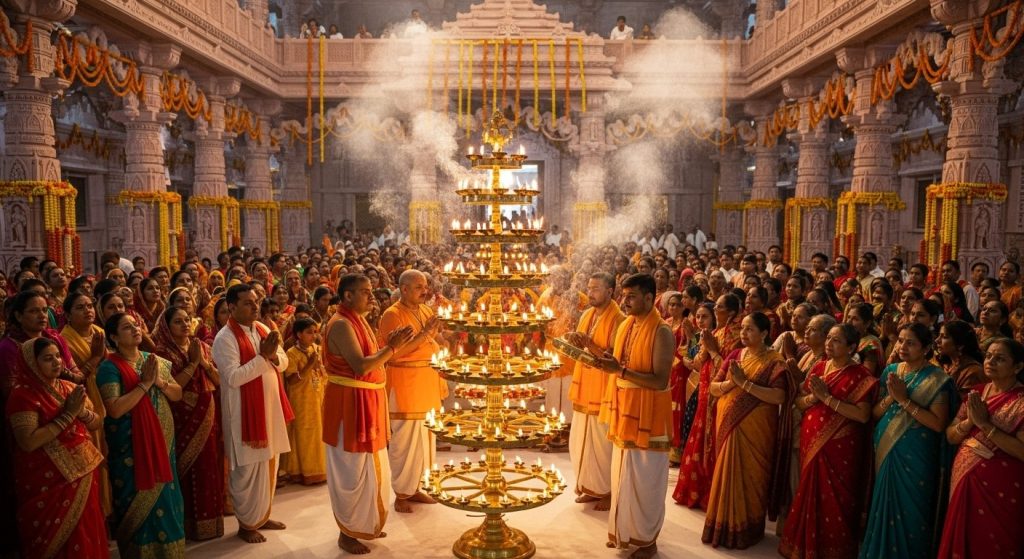 Janmashtami Celebrated at Ayodhya's Ram Temple: Congratulatory Singing After Aarti, Entire Premises to Resound with Bhajans