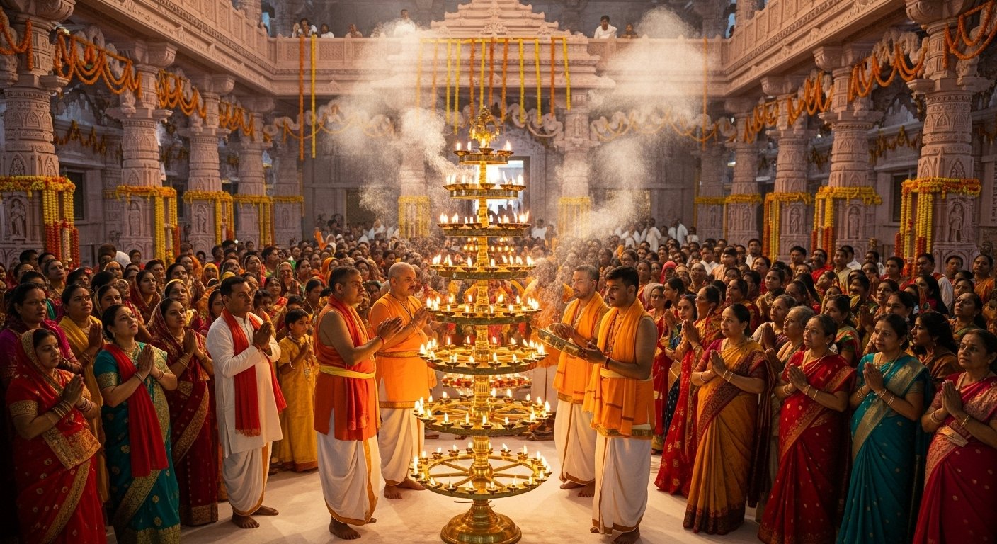 Janmashtami Celebrated at Ayodhya's Ram Temple: Congratulatory Singing After Aarti, Entire Premises to Resound with Bhajans