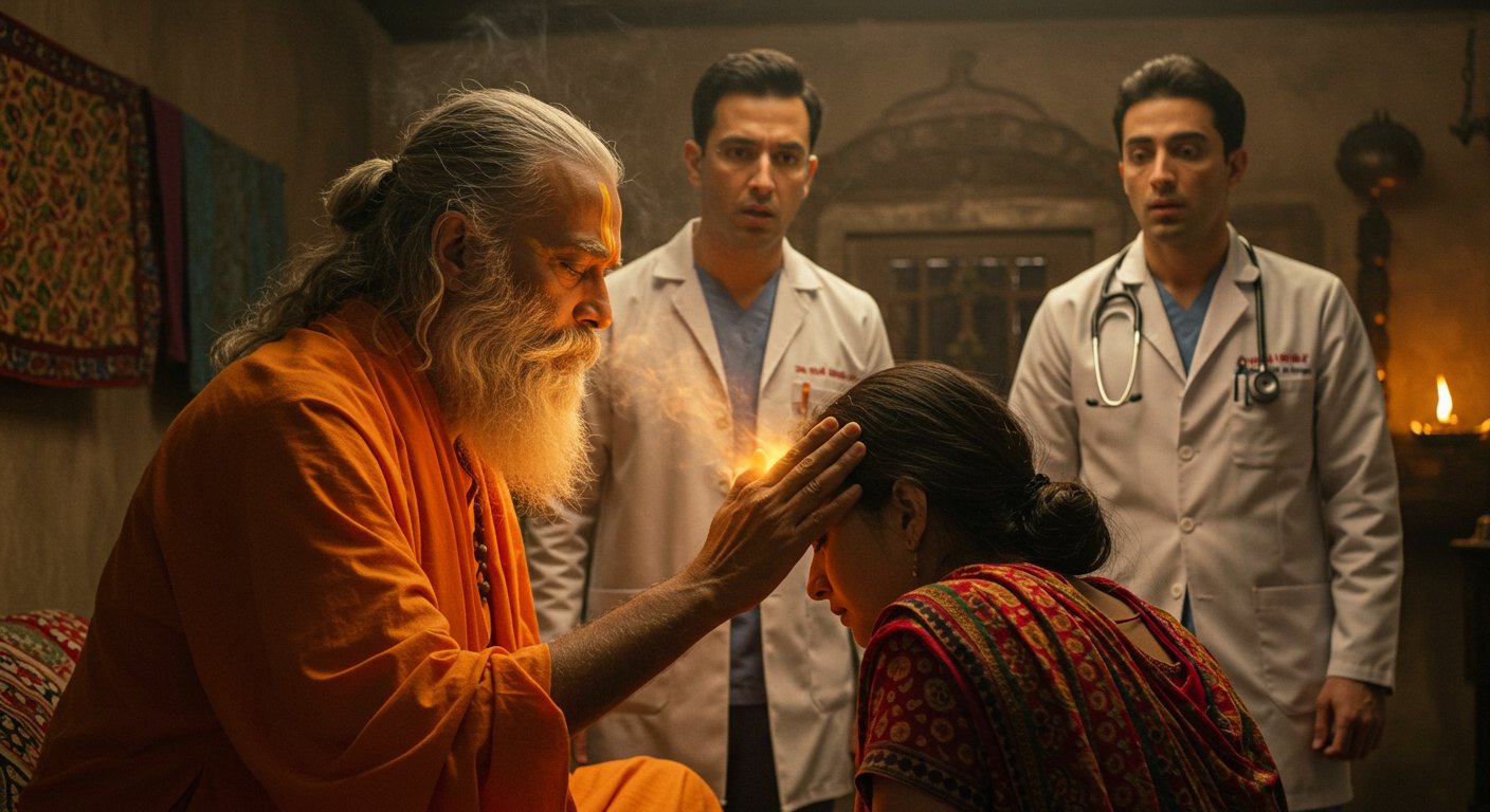 फूंक मारकर बाबा ने महिला का किया ऐसा इलाज कि डॉक्टरों को भी मांगनी पड़ी भीख!