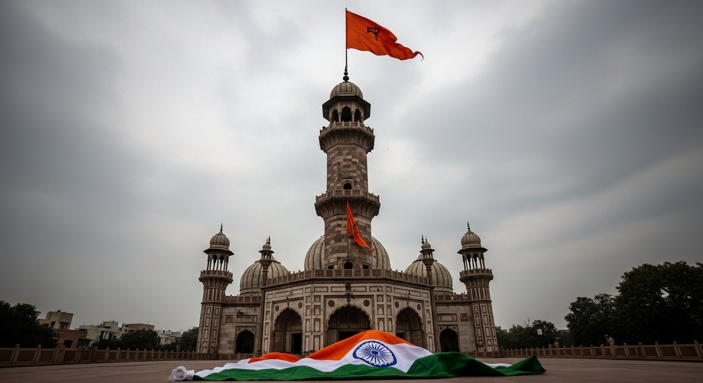 Gurugram Mosque Dispute: Bail of Accused Who Removed Tricolour From Minaret And Hoisted Saffron Flag Rejected; High Court Says Custodial Interrogation Necessary