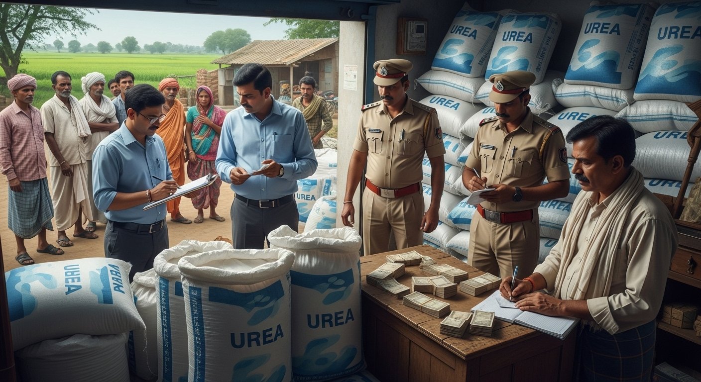 Urea Black Marketing Busted in Balrampur: Case Registered Against Seller, Agriculture Department Takes Major Action