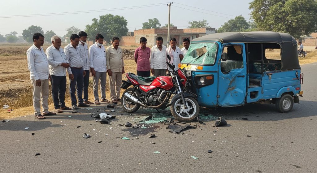 Horrific Road Accident in Banda: Youth Killed in Tempo-Bike Collision, Area Stunned