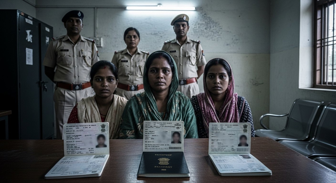 Bangladeshi Woman and Two Sisters Arrested in Bareilly for Foreign Travel with Fake Passport.
