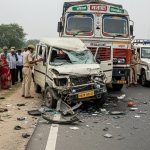 Horrific Road Accident in Barabanki: DCM Collides with Parked Truck, Teenage Girl Run Over; Two Dead, One Injured