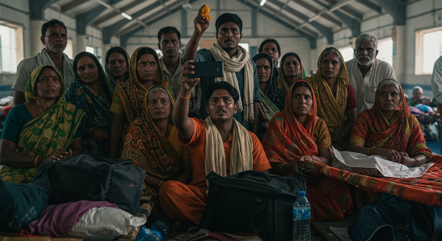 Barabanki Devotees Stuck in Jammu: Group on Vaishno Devi Pilgrimage Releases Video Seeking Help