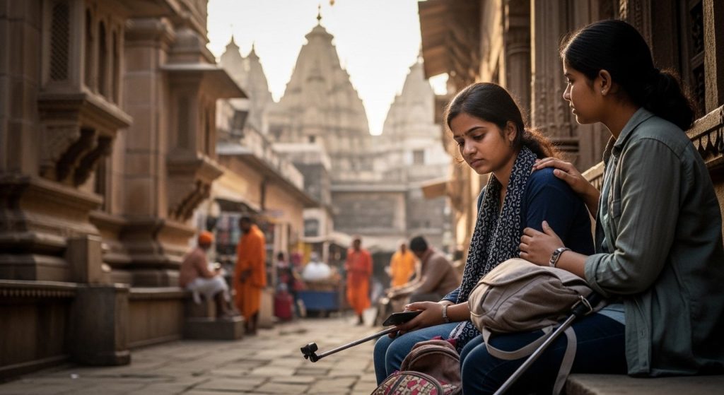 Father Slaps Daughter Over Reel, She Flees Home; Found With Friend In Vrindavan.