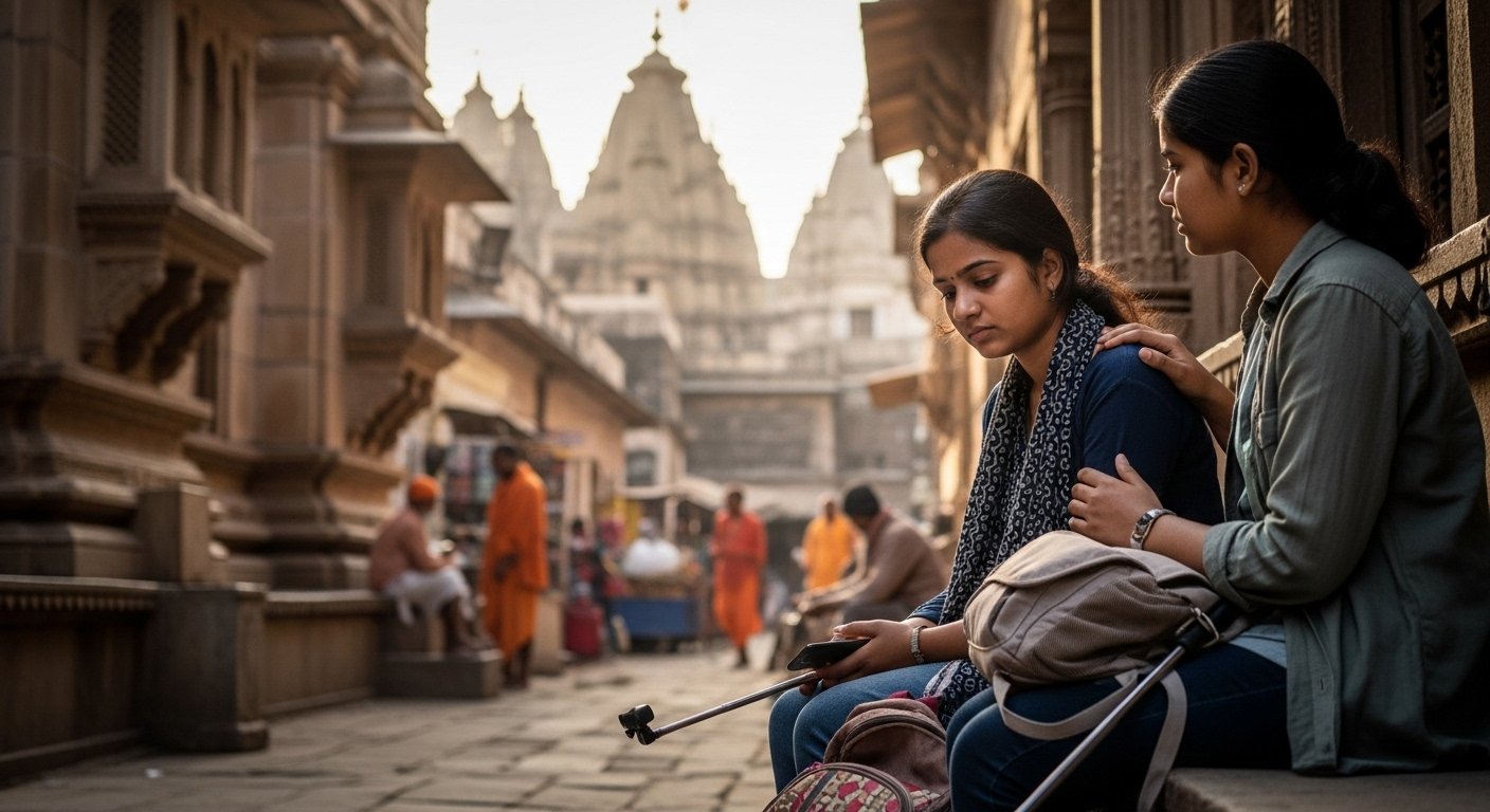 Father Slaps Daughter Over Reel, She Flees Home; Found With Friend In Vrindavan.