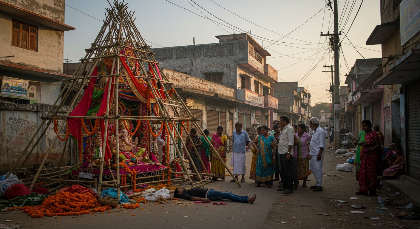 Bareilly Mourns on Ganesh Chaturthi: Youth Tragically Electrocuted While Setting Up Pandal