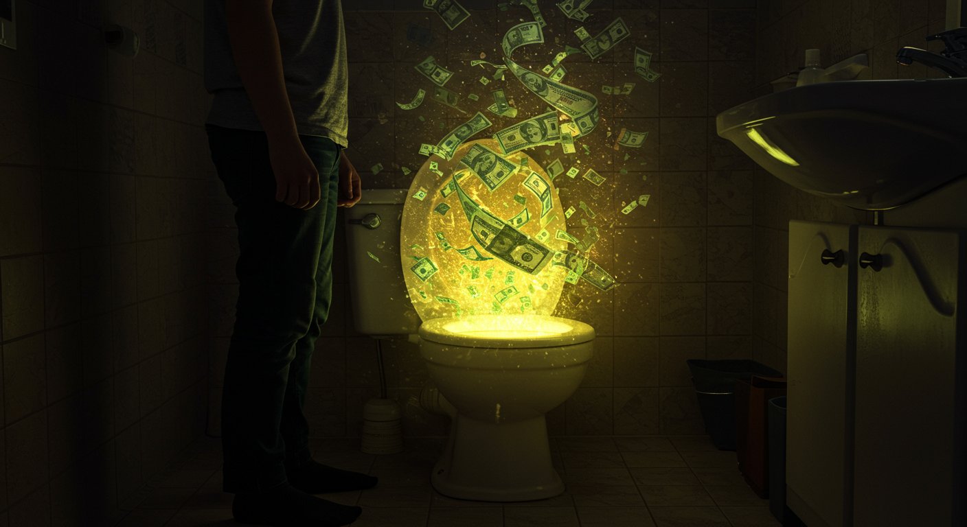 A poor person goes into the toilet and comes out a millionaire: What is the truth about the 'money-printing' bathroom?