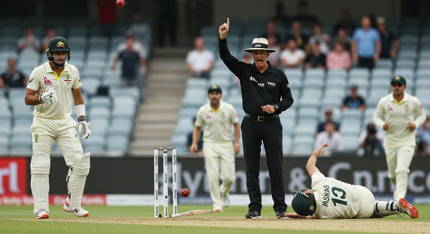 Freak Dismissal: Bails Fall, Umpire Gives Out Despite Batsman Being Far From Wicket!