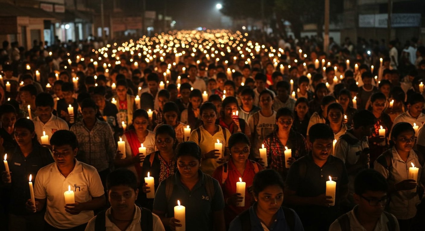 Bhiwani Manisha Case: 'Not Suicide But Murder', Serious Questions Raised on Police Probe; Students-Teachers Hold Massive Candle March