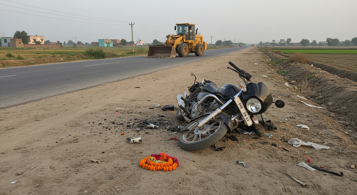 UP: Speeding Loader Kills Young Bike Rider; Had a Love Marriage a Year Ago