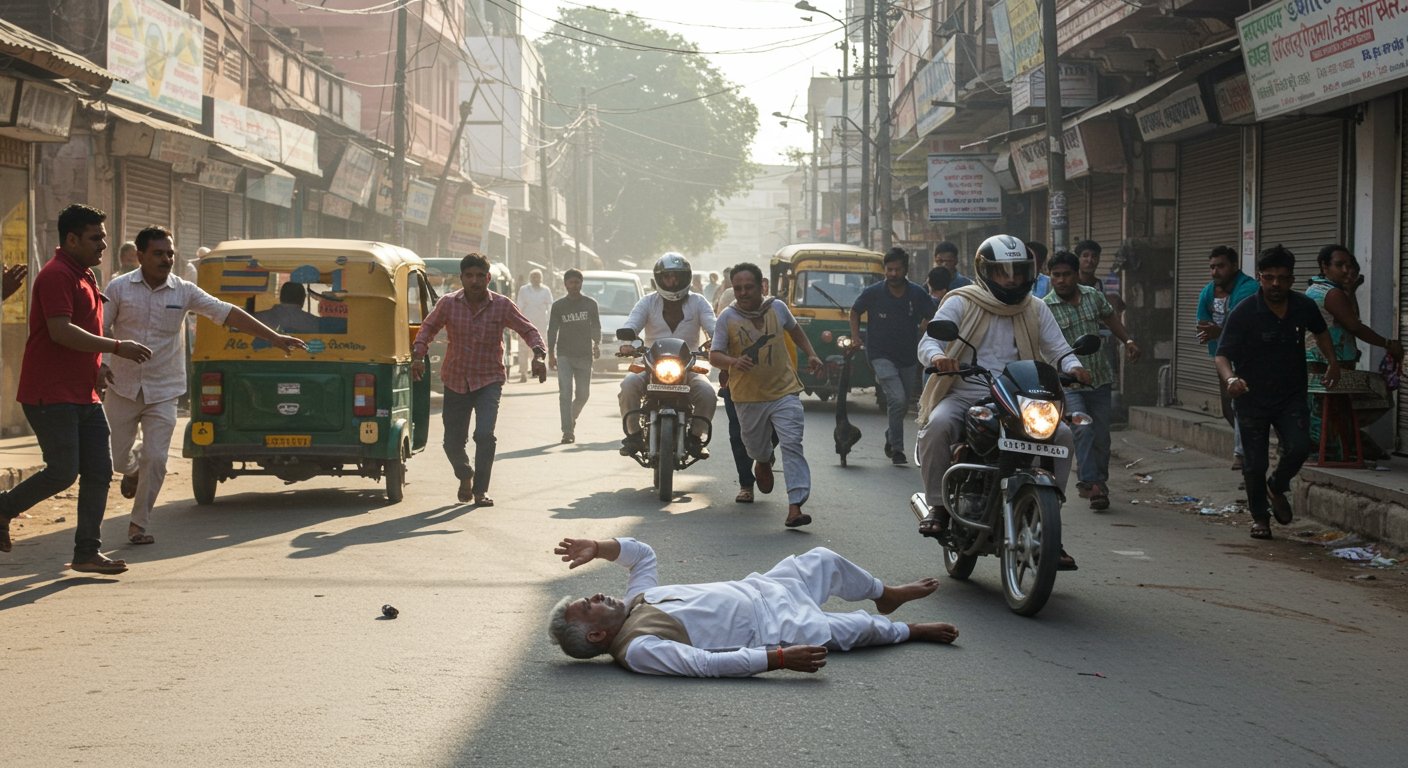 Agra: BJP Leader Shot on Street, Chaos Erupts in Entire Area