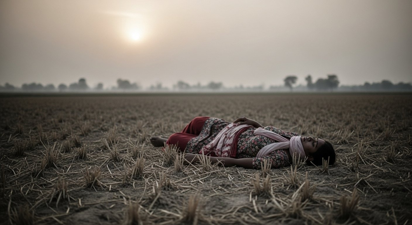 Horrifying Incident in UP: Young Woman's Semi-Naked Body Found in Field, Strangled with Salwar; Family in Shock