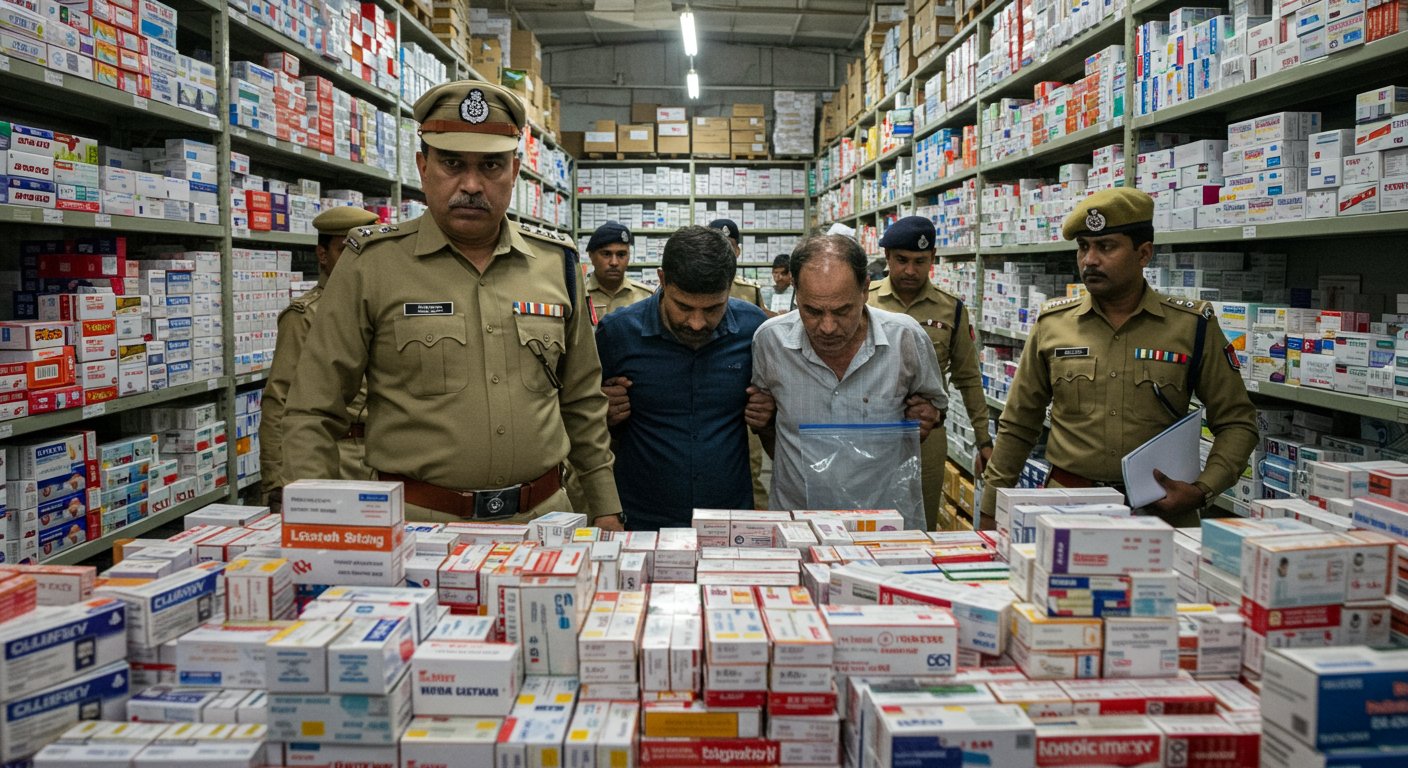 Rs 1 Crore Bribe Refused! Raid on UP's Largest Fake Medicine Market, 6 Booked, Main Kingpin Jailed