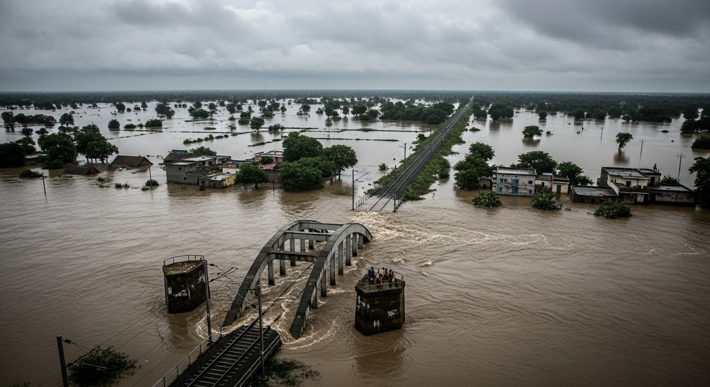 Bridge Submerged in Fazilka, 47 Trains Cancelled: 8 Districts Hit by Floods, Danger Escalates in Patiala-Mansa, 23 Deaths So Far