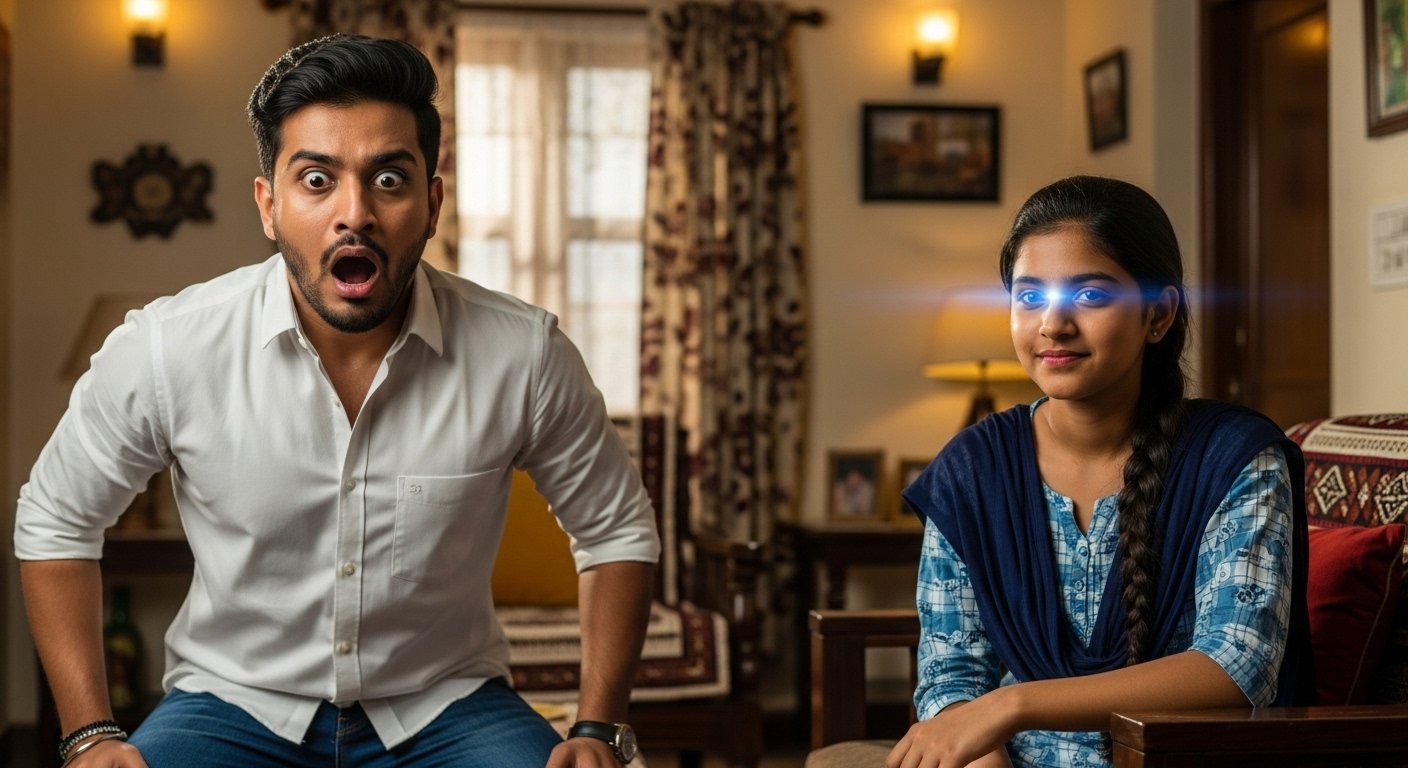 Brother asked "What do you want?"; Sister's "blue tick" answer knocked him off his feet!