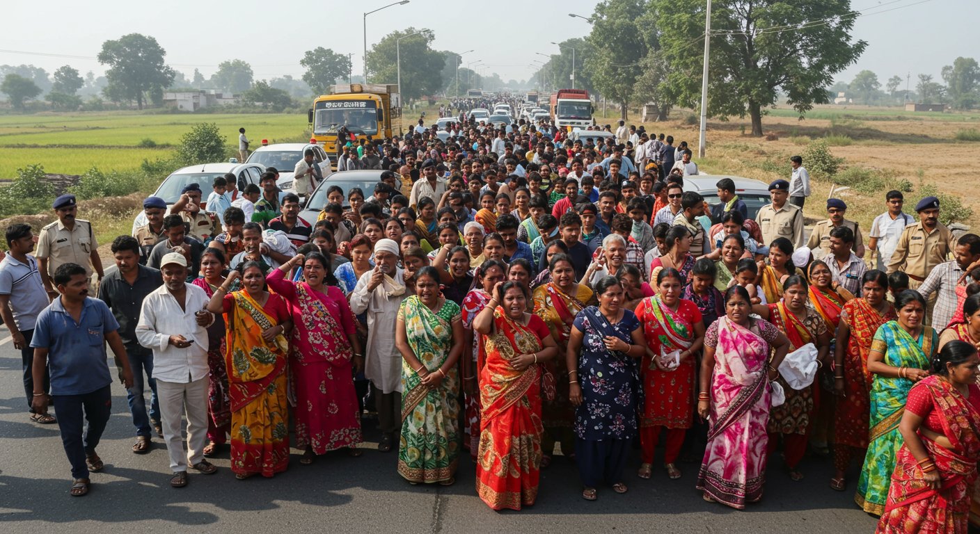 Budaun: Youth Murdered, Body Dumped in Ramganga; Family Stages Massive Highway Protest Over Unregistered Complaint!