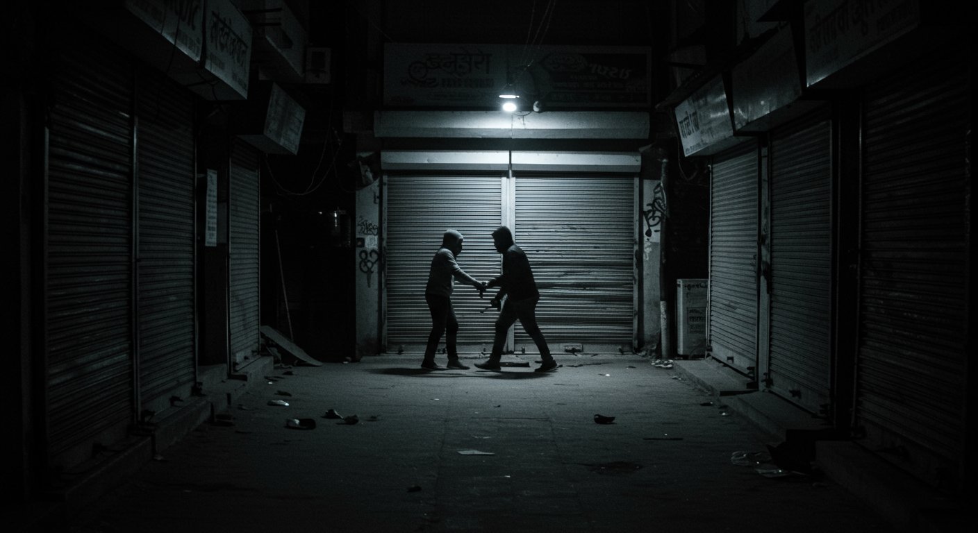Fearless Thieves' Rampage in Badaun: 40,000 Stolen from Three Shops, Incident Caught on CCTV
