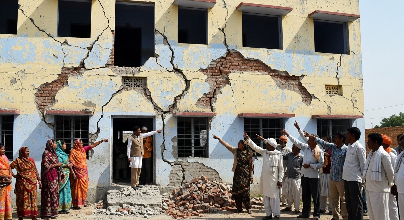 Bulandshahr: Shoddy Construction at Kasturba Gandhi School, People Demand Contractor Be Blacklisted
