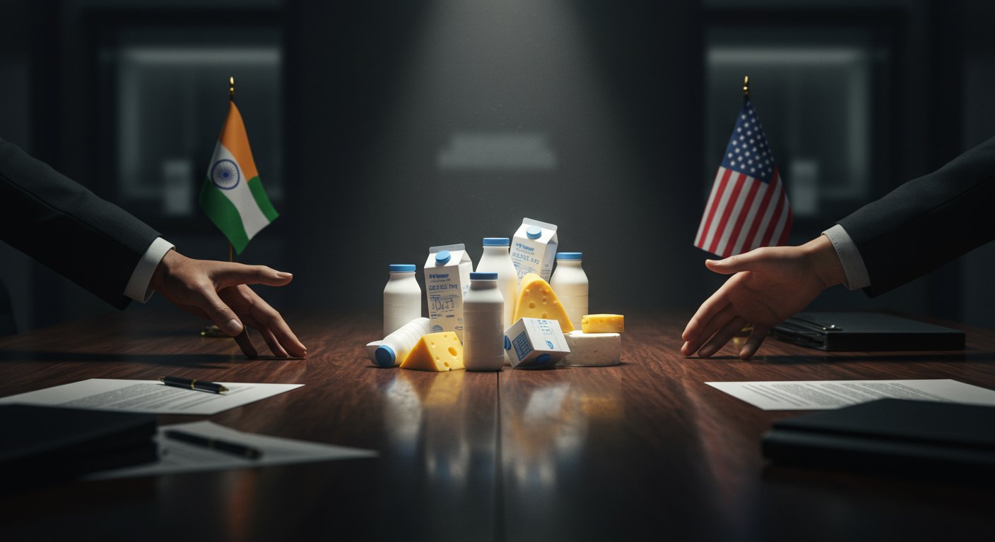 India-US Trade Talks in Crisis: Deadlock Over Dairy Products Feared to Cancel Sixth Round