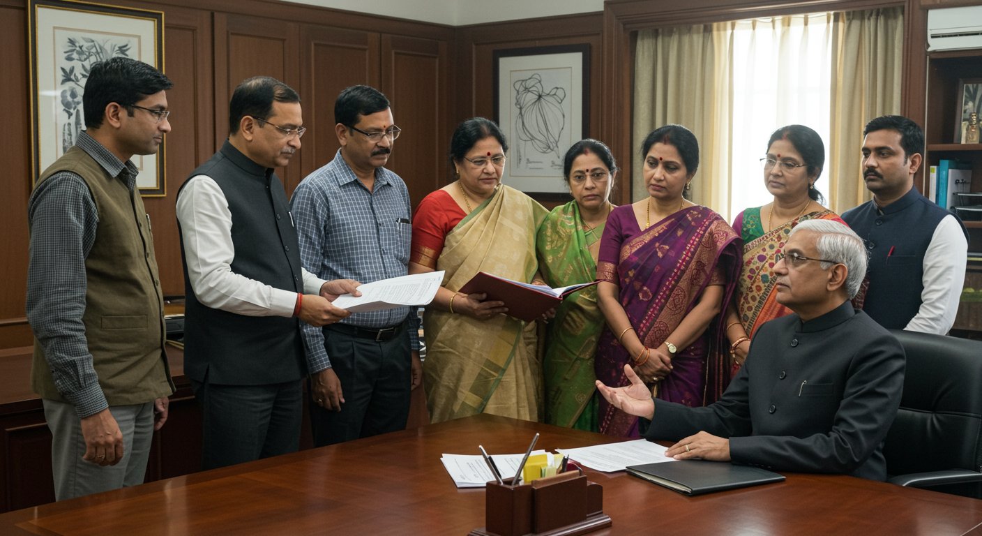 Textile traders' major demand: Met Finance Minister, called for 5% GST on all garments and an end to survey raids.