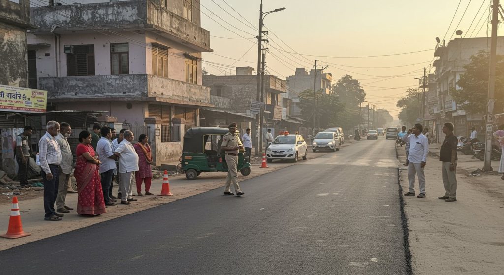 Capital Ready for Shubhanshu Shukla's Welcome: Road Built Overnight in Front of House, Traffic Diverted on Six Routes, People Abuzz